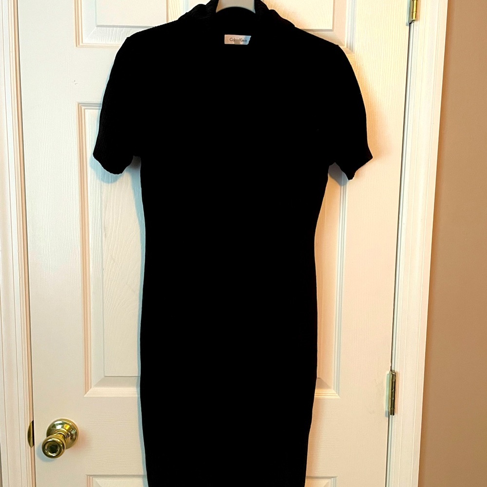 Knee length sweater dress